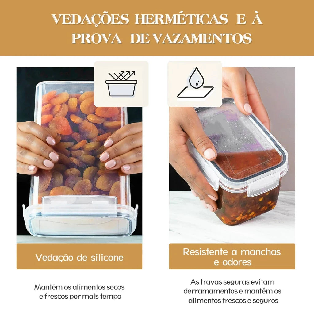 Recipientes Herméticos - Armazenamento Definitivo