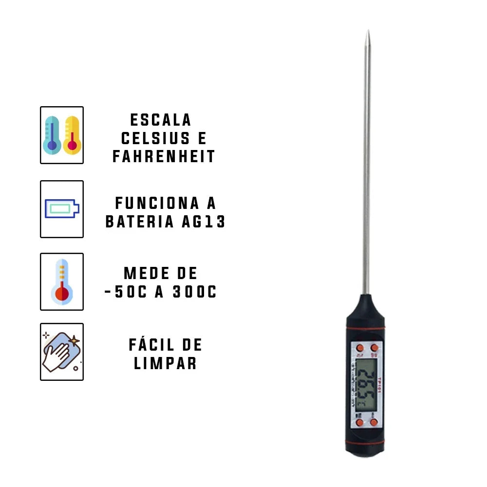 Termômetro Digital Culinário
