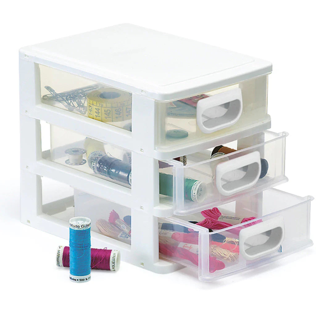 Micro Organizador de Mesa – 3 Gavetas