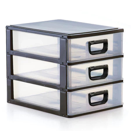 Micro Organizador de Mesa – 3 Gavetas